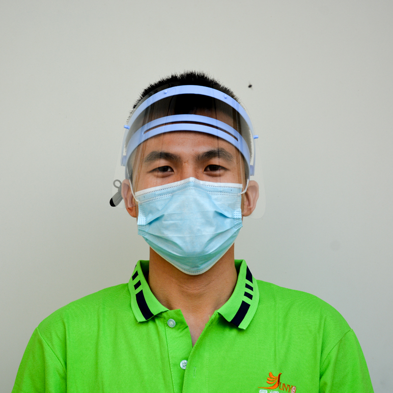 0.35 мм пластмасов прозрачен защитен предпазител за лице против мъгла