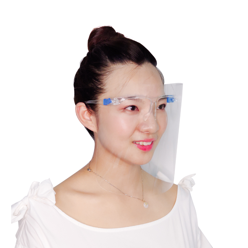 Китай Едро оборудване за безопасност Пластмасови очила за лице по поръчка